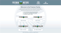 Desktop Screenshot of freemanmotors.com