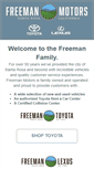 Mobile Screenshot of freemanmotors.com